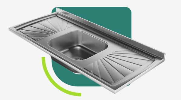 Pias de Aço Inox 430 - Cuba Simples